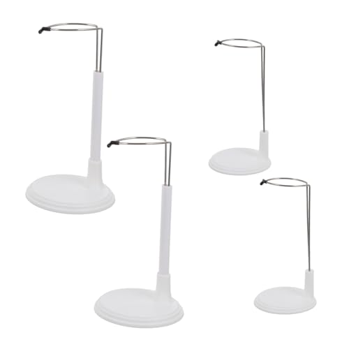 Hohopeti 4 Stück Teiliges Puppenständer Kunststoff und Edelstahl Verstellbare Figurenhalter mit Rundem Sockel Stabiler Puppenhalter für Spielzeugladen Sammler und Dekoration Weiß Hohopeti 4 Stück Teiliges Puppenständer Kunststoff und Edelstahl Verstellbare Figurenhalter mit Rundem Sockel Stabiler Puppenhalter für Spielzeugladen Sammler und Dekoration Weiß von Hohopeti