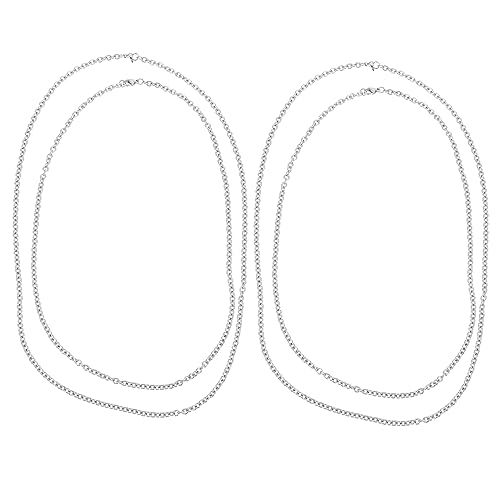 Hohopeti 4 Stück Teiliges Stahl O Ring Ketten Stärke DIY Schmuckherstellung Gliederketten für Anhänger Schmuck Selber Machen Zubehör von Hohopeti