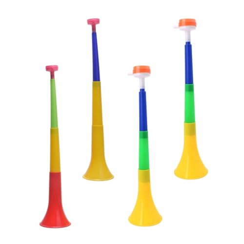 Hohopeti 4 Stück Teiliges Tragbares Sportmeeting Horn Lautes Fan Tröten für Vuvuzela Stil Bunte Fanfare zum Anfeuern bei Partys Fußball und Konzerten Zufällige Farbe Hohopeti 4 Stück Teiliges Tragbares Sportmeeting Horn Lautes Fan Tröten für Vuvuzela Stil Bunte Fanfare zum Anfeuern bei Partys Fußball und Konzerten Zufällige Farbe von Hohopeti