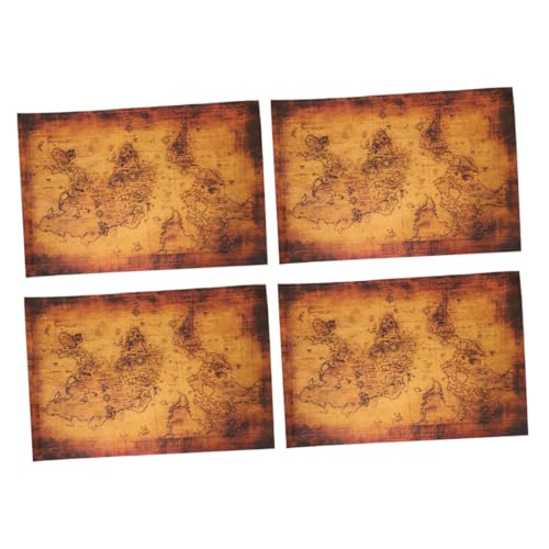 Hohopeti 4 Stück Teiliges Vintage Piratenschatzkarten Brettspiel Zubehör Familienparty Spielspaß Piratenparty Zubehör Hohopeti 4 Stück Teiliges Vintage Piratenschatzkarten Brettspiel Zubehör Familienparty Spielspaß Piratenparty Zubehör von Hohopeti
