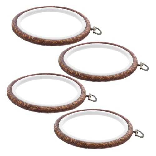 Hohopeti 4 Stück Vintage Stickrahmen Rund Kunststoff Stickrahmen für Kreuzstich und Handarbeit für Präzises Sticken Vielseitig für Diy-nähprojekte und Dekoration Hohopeti 4 Stück Vintage Stickrahmen Rund Kunststoff Stickrahmen für Kreuzstich und Handarbeit für Präzises Sticken Vielseitig für Diy-nähprojekte und Dekoration von Hohopeti