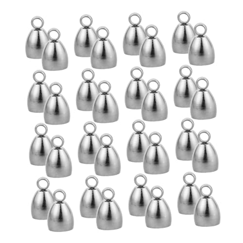Hohopeti 40 Stück Cord Endkappen Oval Schmuck Zubehör DIY Perlen für Armband Halskette Basteln Hohopeti 40 Stück Cord Endkappen Oval Schmuck Zubehör DIY Perlen für Armband Halskette Basteln von Hohopeti