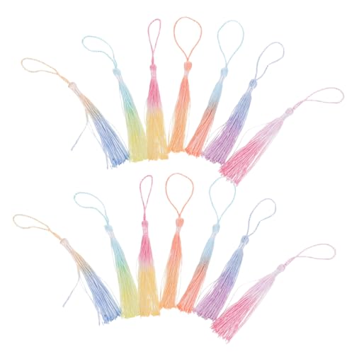 Hohopeti 40 Stück Mini Quasten Lesezeichen Farbverlauf Fransen Anhänger für DIY Bastelarbeiten Handgefertigte Mini-tassel Dekoration zum Lesen und Verzieren Hohopeti 40 Stück Mini Quasten Lesezeichen Farbverlauf Fransen Anhänger für DIY Bastelarbeiten Handgefertigte Mini-tassel Dekoration zum Lesen und Verzieren von Hohopeti