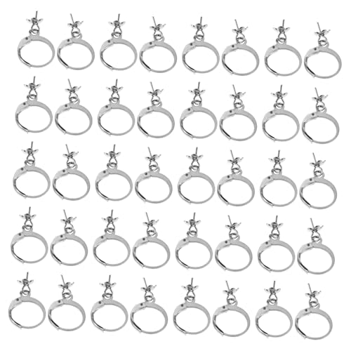 Hohopeti 40 Stück Runde Französische Ohrhaken aus Edelstahl Hebelverschluss Ohrdrähte mit Offener Schlaufe DIY Schmuck Ohrhaken für Ohrringherstellung Hohopeti 40 Stück Runde Französische Ohrhaken aus Edelstahl Hebelverschluss Ohrdrähte mit Offener Schlaufe DIY Schmuck Ohrhaken für Ohrringherstellung von Hohopeti