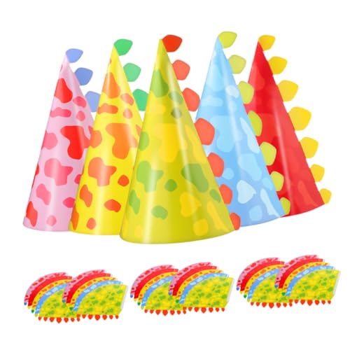 Hohopeti 40 Stück Teiliges Dinosaurier Partyhüte aus Papier Bunte Cartoon Geburtstagsmützen für Kindergeburtstag Shower Verstellbare Kegelhüte Lustige Tier Dekoration für Klassenzimmer und Hohopeti 40 Stück Teiliges Dinosaurier Partyhüte aus Papier Bunte Cartoon Geburtstagsmützen für Kindergeburtstag Shower Verstellbare Kegelhüte Lustige Tier Dekoration für Klassenzimmer und von Hohopeti