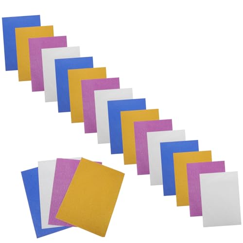 Hohopeti 40Blätter Selbstklebendes Glitzerpapier für DIY Projekte Glitzer Kartonpapier für Bastelarbeiten Scrapbooking und Dekoration von Hohopeti