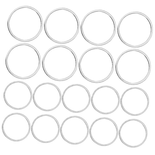 Hohopeti 40Stücke Geometrische Ohrringe Charm Anhänger Runde Hohlring DIY Schmuckzubehör für Kreative Handwerksprojekte und von Hohopeti