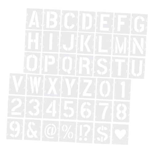 Hohopeti 42 Stück Teiliges Buchstaben schablonen Langlebigem Pet material mit Zahlen und Symbolen Interlockendes Design für Vielseitige DIY projekte Holz Stoff Wand und Schildern Hohopeti 42 Stück Teiliges Buchstaben schablonen Langlebigem Pet material mit Zahlen und Symbolen Interlockendes Design für Vielseitige DIY projekte Holz Stoff Wand und Schildern von Hohopeti