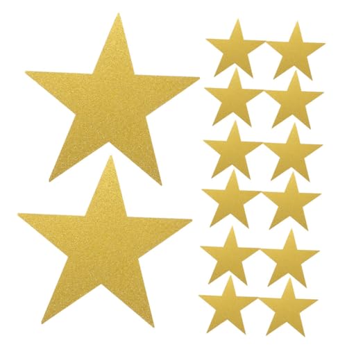 Hohopeti 48 Stück Teiliges Glitzer Papierstern Handgeschnitten Robuste Bastelsterne mit Funkelndem Finish Wand und Klassenzimmerdekoration für Kindergarten Wanddeko Kreative Bastelprojekte von Hohopeti