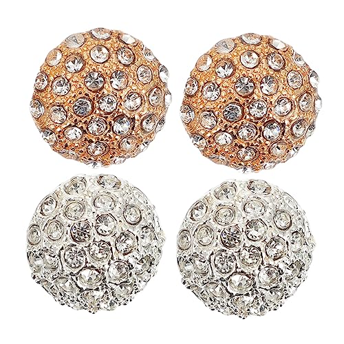 Hohopeti 4Stücke Strass Knöpfe für Bekleidung Metallknöpfe mit Glatter Oberfläche für Mäntel und Pullover Dekorative Hemdenknöpfe Hohopeti 4Stücke Strass Knöpfe für Bekleidung Metallknöpfe mit Glatter Oberfläche für Mäntel und Pullover Dekorative Hemdenknöpfe von Hohopeti