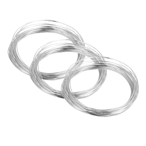 Hohopeti 5 Rollen DIY Aluminiumdraht À Silber für Schmuckherstellung Bastelprojekte und Geldbaum Dekoration Flexibles und Langlebiges Material für Kreative Handarbeiten von Hohopeti