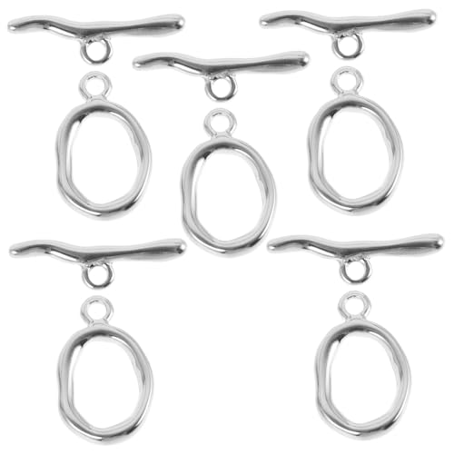 Hohopeti 5 Sätze Ot Verschlüsse aus Kupferfarbenem Goldplattiertem Schmuckverschluss mit Wellenstab und Ring für Halsketten Armbänder Lederbänder Langlebige DIY Schmuckverbinder von Hohopeti