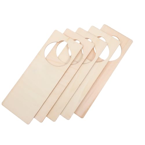 Hohopeti 5 Stück Blanko Türschild aus Holz zum Selbstgestalten DIY Türhänger für Büro Hotel und Zuhause Einfache Montage Vielseitige Dekoration Sublimierbare Türanhänger für Individuelle von Hohopeti