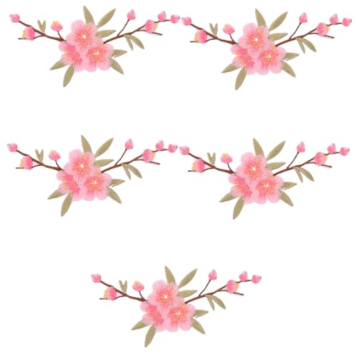 Hohopeti 5 Stück Bügelflicken Blumen Applikationen Selbstklebend Aufbügeln Dekorative Stickerei Pflaumenblüte Stoffpatches Reparatur und Verzierung für Kleidung Jeans Jacken DIY Zubehör Hohopeti 5 Stück Bügelflicken Blumen Applikationen Selbstklebend Aufbügeln Dekorative Stickerei Pflaumenblüte Stoffpatches Reparatur und Verzierung für Kleidung Jeans Jacken DIY Zubehör von Hohopeti