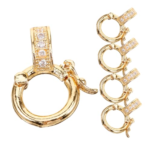 Hohopeti 5 Stück Kleine Schmuckverschlüsse aus Hochwertigem Material Funkelnder Vielseitig Einsetzbar als Armband und Halskettenverbinder für DIY Schmuckprojekte Hohopeti 5 Stück Kleine Schmuckverschlüsse aus Hochwertigem Material Funkelnder Vielseitig Einsetzbar als Armband und Halskettenverbinder für DIY Schmuckprojekte von Hohopeti