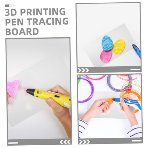 Hohopeti 5 Stück Mehrteiliges Pen Zeichenschablonen Set für transparente PVC Zeichenmatten Einfaches Zeichnen Praktisches Bastelzubehör für Jungen Mädchen und Anfänger von Hohopeti