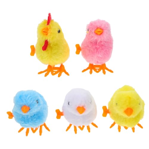 Hohopeti 5 Stück Teiliges Aufziehspielzeug Plüschküken in Gelb Weiß Blau Springendes Kuscheltier für Niedliches Frühlingsfest Party Mitgebsel und Miniatur Bauernhoftiere Hohopeti 5 Stück Teiliges Aufziehspielzeug Plüschküken in Gelb Weiß Blau Springendes Kuscheltier für Niedliches Frühlingsfest Party Mitgebsel und Miniatur Bauernhoftiere von Hohopeti
