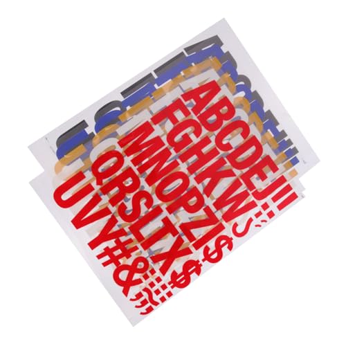 Hohopeti 5 Stück Teiliges Bügelbuchstaben zum Aufbügeln Flexible Stoffflicken für Kleidung und Rucksäcke Mehrfarbige DIY Buchstaben Patches Leicht mit Rand für Einfache Befestigung und von Hohopeti