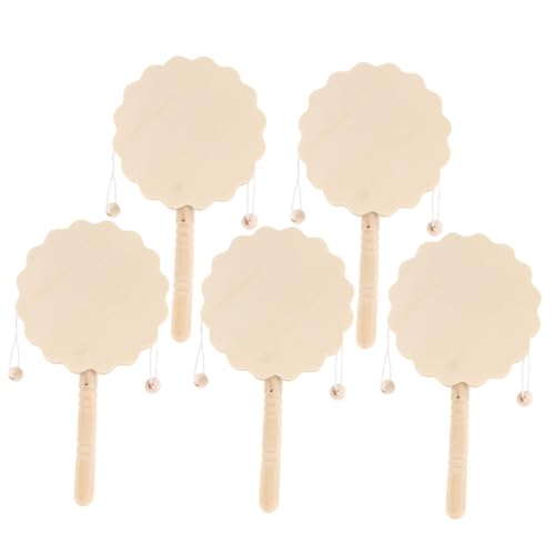 Hohopeti 5 Stück Teiliges DIY Holz rasseltrommel zum Bemalen Glatte Handgriff Kindgerechtes Musikspielzeug Koordination und Kreativität Langlebiges Material Geschenkidee Hohopeti 5 Stück Teiliges DIY Holz rasseltrommel zum Bemalen Glatte Handgriff Kindgerechtes Musikspielzeug Koordination und Kreativität Langlebiges Material Geschenkidee von Hohopeti