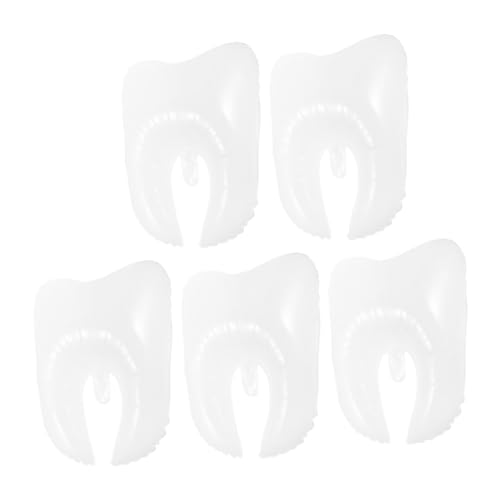 Hohopeti 5 Stück Teiliges Große Zahn luftballons aus PE Langlebig und Sicher für Geburtstagsfeiern Babypartys und Kindergeburtstag Dekoration Auffällige Partydeko für Familie und Gäste von Hohopeti