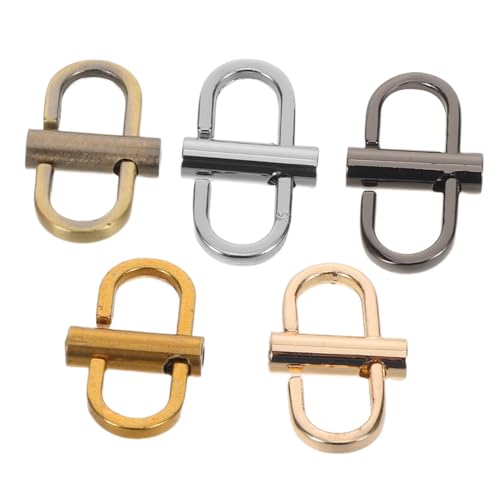 Hohopeti 5 Stück Teiliges Metall Kettenversteller für Schultertaschen Einstellbare Riemenclips für Umhängetaschen Längenregler Strap Kürzer Robust und Verschleißfest für Handtaschen von Hohopeti