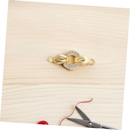 Hohopeti 5 Stück Teiliges Schmuckverschluss funkelnde Faltschließe aus Kupfer für Armbänder und Halsketten Vielseitig Einsetzbar Langlebig und Einfach zu Handhaben für Hohopeti 5 Stück Teiliges Schmuckverschluss funkelnde Faltschließe aus Kupfer für Armbänder und Halsketten Vielseitig Einsetzbar Langlebig und Einfach zu Handhaben für von Hohopeti