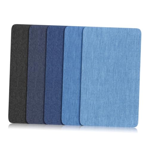 Hohopeti 5 Stück Teiliges Selbstklebendes Jeans patch Strapazierfähige Reparaturflicken für Jacken Taschen Kleidung DIY Stoffaufkleber Einfach Anzubringen Vielseitig für Denim Hüte Schuhe von Hohopeti