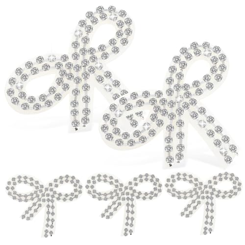 Hohopeti 5 Stück Teiliges Strass Schleifen Patch Funkelnde Bügelapplikationen Langlebige Verzierungen für Kleidung Taschen Hüte Vielseitig Einsetzbar zur Reparatur und Dekoration Hohopeti 5 Stück Teiliges Strass Schleifen Patch Funkelnde Bügelapplikationen Langlebige Verzierungen für Kleidung Taschen Hüte Vielseitig Einsetzbar zur Reparatur und Dekoration von Hohopeti
