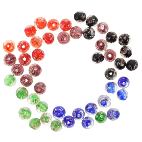 Hohopeti 50 Stück Glasperlen mit Leuchteffekt Bunte DIY Schmuckperlen Leuchtende Runde Spacer für Halsketten Armbänder Ohrringe Transparentes Langlebig und Dekorativ Hohopeti 50 Stück Glasperlen mit Leuchteffekt Bunte DIY Schmuckperlen Leuchtende Runde Spacer für Halsketten Armbänder Ohrringe Transparentes Langlebig und Dekorativ von Hohopeti