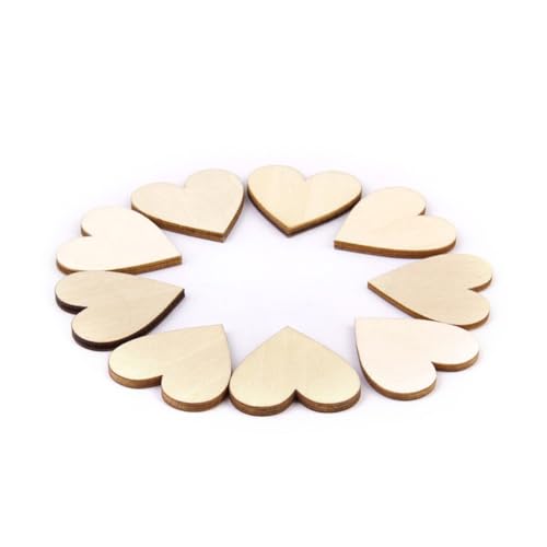 Hohopeti 50 Stück Herzförmige Holzscheiben Bastelrohlinge Naturholzscheiben mit Rinde Stärke für DIY Kunsthandwerk Scrapbooking Verzierung Hohopeti 50 Stück Herzförmige Holzscheiben Bastelrohlinge Naturholzscheiben mit Rinde Stärke für DIY Kunsthandwerk Scrapbooking Verzierung von Hohopeti