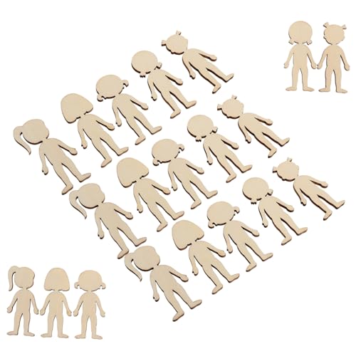 Hohopeti 50 Stück Holzfiguren zum Bemalen Unbehandelte Mädchen motiv Holzscheiben für DIY Bastelprojekte Langlebige Holzchips ohne Splitter Sicher für Kreative Handarbeit und Kindergarten Hohopeti 50 Stück Holzfiguren zum Bemalen Unbehandelte Mädchen motiv Holzscheiben für DIY Bastelprojekte Langlebige Holzchips ohne Splitter Sicher für Kreative Handarbeit und Kindergarten von Hohopeti