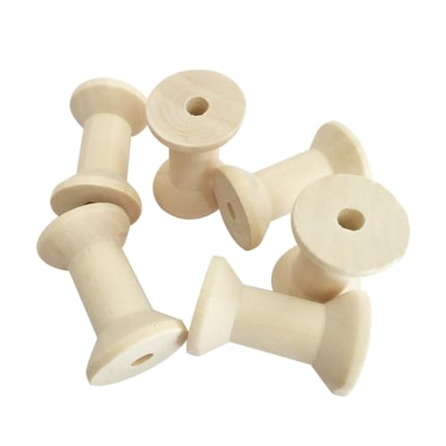 Hohopeti 50 Stück Holzspulen Vintage Leere Garnrollen für Nähen Basteln Fadenhalter DIY Handarbeit Zubehör Langlebig Naturbelassen zum Bemalen und Organisieren Hohopeti 50 Stück Holzspulen Vintage Leere Garnrollen für Nähen Basteln Fadenhalter DIY Handarbeit Zubehör Langlebig Naturbelassen zum Bemalen und Organisieren von Hohopeti