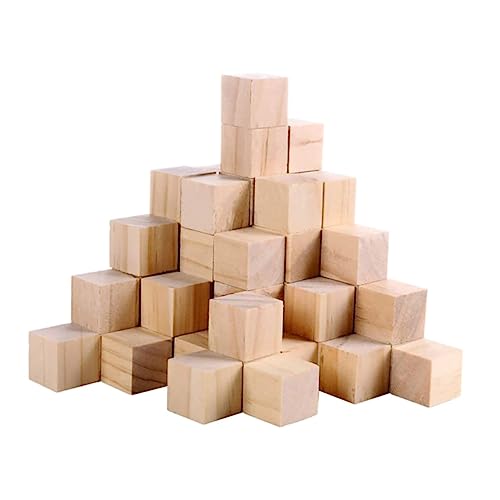 Hohopeti 50 Stück Teiliges Quadratische Holzwürfel Blanko Holzklötze für DIY Bastelprojekte Kinderpuzzle Handbemalbar Naturbelassen Robust Sicher Hohopeti 50 Stück Teiliges Quadratische Holzwürfel Blanko Holzklötze für DIY Bastelprojekte Kinderpuzzle Handbemalbar Naturbelassen Robust Sicher von Hohopeti