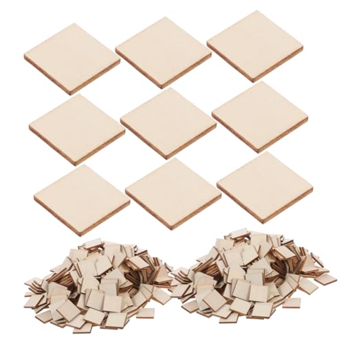 Hohopeti 500 Stück Quadratische Rohlinge aus Unbehandeltem Holz Dicke Blanko Holzstücke zum Gravieren Malen und DIY Basteln Natürliche Holzscheiben für Kreative und Wohnprojekte Hohopeti 500 Stück Quadratische Rohlinge aus Unbehandeltem Holz Dicke Blanko Holzstücke zum Gravieren Malen und DIY Basteln Natürliche Holzscheiben für Kreative und Wohnprojekte von Hohopeti