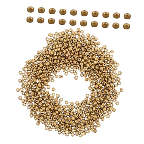 Hohopeti 5000 Stück Goldene Glasperlen Kleine Spacer Perlen für DIY Schmuckherstellung Armbänder Halsketten Bastelbedarf Cross Stitch Bastelperlen Verpackung Hohopeti 5000 Stück Goldene Glasperlen Kleine Spacer Perlen für DIY Schmuckherstellung Armbänder Halsketten Bastelbedarf Cross Stitch Bastelperlen Verpackung von Hohopeti
