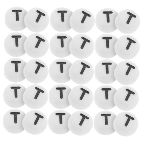 Hohopeti 500Stücke DIY Buchstabenperlen Runde Bastelperlen für Armbänder und Kreative Schmuckgestaltung für DIY Projekte und von Hohopeti