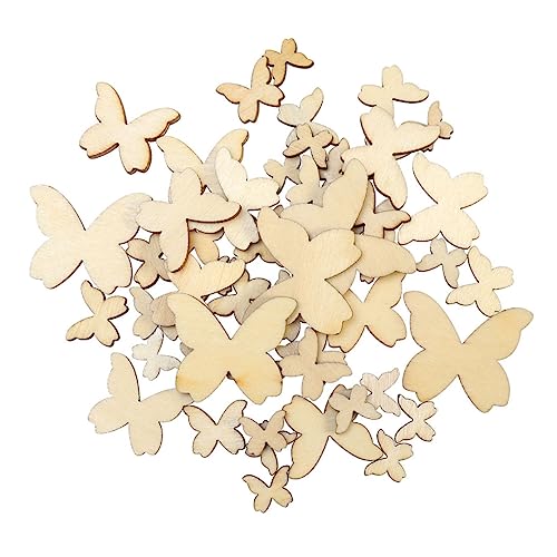 Hohopeti 50Stücke Holzschmetterlinge Teiliges Gemischte Unbehandeltes Holz für DIY Bastelarbeiten Umweltfreundliche Holzornamente zur Kreativen Verschönerung von Geschenken Hohopeti 50Stücke Holzschmetterlinge Teiliges Gemischte Unbehandeltes Holz für DIY Bastelarbeiten Umweltfreundliche Holzornamente zur Kreativen Verschönerung von Geschenken von Hohopeti