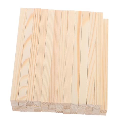 Hohopeti 50Stücke Unbehandelte Holzstäbe Quadratische Holzstäbe für DIY Bastelprojekte Glatte Oberfläche für Handwerksideen und Modellbau Hohopeti 50Stücke Unbehandelte Holzstäbe Quadratische Holzstäbe für DIY Bastelprojekte Glatte Oberfläche für Handwerksideen und Modellbau von Hohopeti