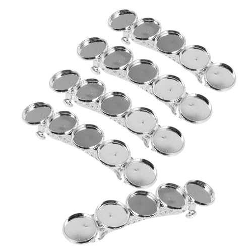 Hohopeti 5St Haarnadelbasis haarspangen rohlinge schmuckherstellung zubehör runder Tablettboden Einfassungen für die Schmuckherstellung Schmuck Lünette Basis Ablage für Haarspangen Kupfer Hohopeti 5St Haarnadelbasis haarspangen rohlinge schmuckherstellung zubehör runder Tablettboden Einfassungen für die Schmuckherstellung Schmuck Lünette Basis Ablage für Haarspangen Kupfer von Hohopeti