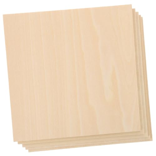 Hohopeti 5Stücke Lindenholzplatten zum Basteln DIY Holzbretter für Gravuren Glatte Oberflächen und Gratfreie Kanten für Heimdekoration und Kreative Projekte Hohopeti 5Stücke Lindenholzplatten zum Basteln DIY Holzbretter für Gravuren Glatte Oberflächen und Gratfreie Kanten für Heimdekoration und Kreative Projekte von Hohopeti
