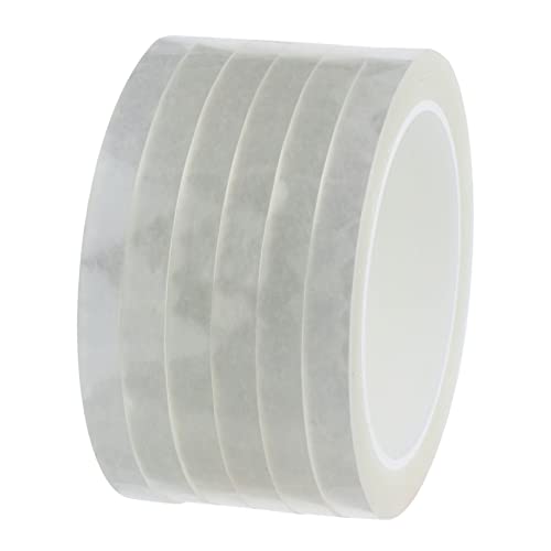 Hohopeti 6 Rollen Transparentes Floristenband Selbstklebendes Blumen-klebeband Breit Wasserdichtes Blumenklebeband für Künstliche Blumenstiele DIY Bastel Blumenarrangements von Hohopeti