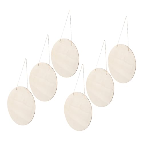 Hohopeti 6 Stück Runde Holzschilder Unbehandelte Holzplatten mit Aufhängeseil Stabile DIY Bastelplatten für Malerei Dekoration von Tür Wand Baum Vielseitig für Heim Büro Events Hohopeti 6 Stück Runde Holzschilder Unbehandelte Holzplatten mit Aufhängeseil Stabile DIY Bastelplatten für Malerei Dekoration von Tür Wand Baum Vielseitig für Heim Büro Events von Hohopeti