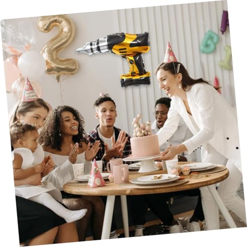 Hohopeti 6 Stück Teiliges Baustellen motiv Folienballon Hammer und Bohrmaschine Bunte Metallic Luftballons für Kindergeburtstag Partydeko Festival und Geburtstagsfeier Hohopeti 6 Stück Teiliges Baustellen motiv Folienballon Hammer und Bohrmaschine Bunte Metallic Luftballons für Kindergeburtstag Partydeko Festival und Geburtstagsfeier von Hohopeti