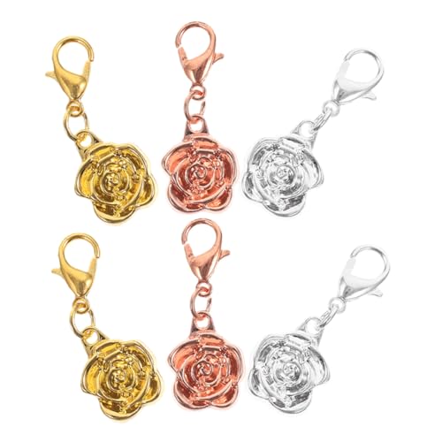 Hohopeti 6 Stück Teiliges Magnetischer Karabinerverschluss DIY Schmuckverbinder für Halsketten Armbänder Silber Gold Roségold von Hohopeti