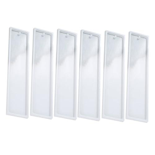 Hohopeti 6 Stück Teiliges Silikon Lesezeichen Gießform mit Integriertem für Tassel DIY Epoxidharz Mold für Rechteckige Große Buchzeichen Basteln und Schmuckherstellung Hohopeti 6 Stück Teiliges Silikon Lesezeichen Gießform mit Integriertem für Tassel DIY Epoxidharz Mold für Rechteckige Große Buchzeichen Basteln und Schmuckherstellung von Hohopeti