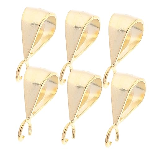 Hohopeti 6 Stück Teiliges Sterling Silber Anhängerschlaufen Stabile Schmuckherstellung Bails für Halsketten DIY Zubehör Einfache Montage Hautfreundlich Langlebig Hohopeti 6 Stück Teiliges Sterling Silber Anhängerschlaufen Stabile Schmuckherstellung Bails für Halsketten DIY Zubehör Einfache Montage Hautfreundlich Langlebig von Hohopeti