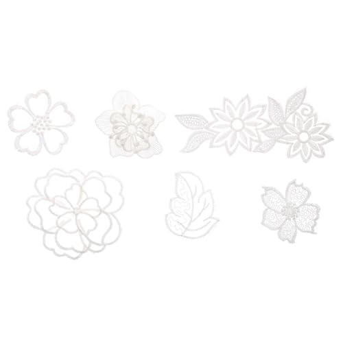 Hohopeti 6 Stück Weiße Spitzenapplikationen Teiliges mit Floraler Stickerei zum Aufnähen Feine Verarbeitung Langlebige DIY Kleidung Reparatur Flicken für Kleider Jeans Taschen Hüte Schuhe Hohopeti 6 Stück Weiße Spitzenapplikationen Teiliges mit Floraler Stickerei zum Aufnähen Feine Verarbeitung Langlebige DIY Kleidung Reparatur Flicken für Kleider Jeans Taschen Hüte Schuhe von Hohopeti