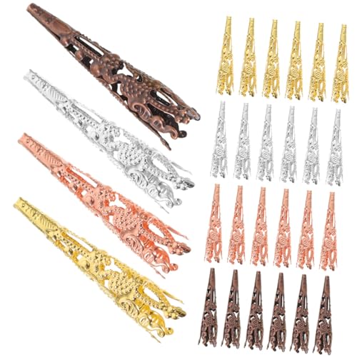 Hohopeti 60 Stück Perlenkappen aus Metall Vintage Spacer Beads Caps für DIY Schmuckherstellung Langlebige Endhülsen für Armband Halskette Zubehör Bunte Mischung Hohopeti 60 Stück Perlenkappen aus Metall Vintage Spacer Beads Caps für DIY Schmuckherstellung Langlebige Endhülsen für Armband Halskette Zubehör Bunte Mischung von Hohopeti