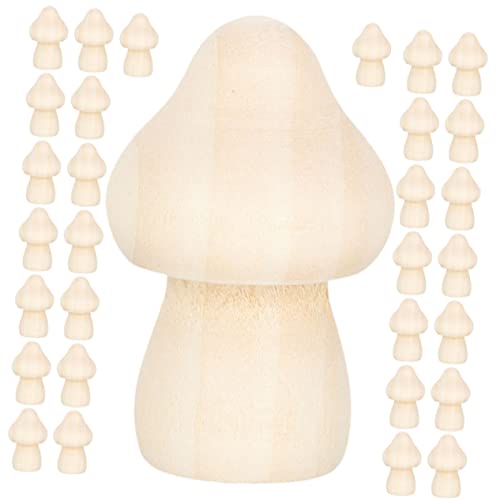 Hohopeti 60 Stück Teiliges DIY Holz Mushroom zum Bemalen Handgemachte Dekoration für Erwachsene für Kreative Bastelprojekte und Gestaltung Hohopeti 60 Stück Teiliges DIY Holz Mushroom zum Bemalen Handgemachte Dekoration für Erwachsene für Kreative Bastelprojekte und Gestaltung von Hohopeti