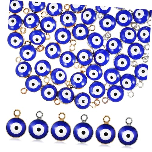 Hohopeti 60 Stück Teiliges Evil Eye Perlen für Armbänder und Halsketten Langlebige Anhänger mit Praktischem Lochdesign für Schmuckherstellung DIY Basteln Inklusive Blauer Augen Charms Hohopeti 60 Stück Teiliges Evil Eye Perlen für Armbänder und Halsketten Langlebige Anhänger mit Praktischem Lochdesign für Schmuckherstellung DIY Basteln Inklusive Blauer Augen Charms von Hohopeti